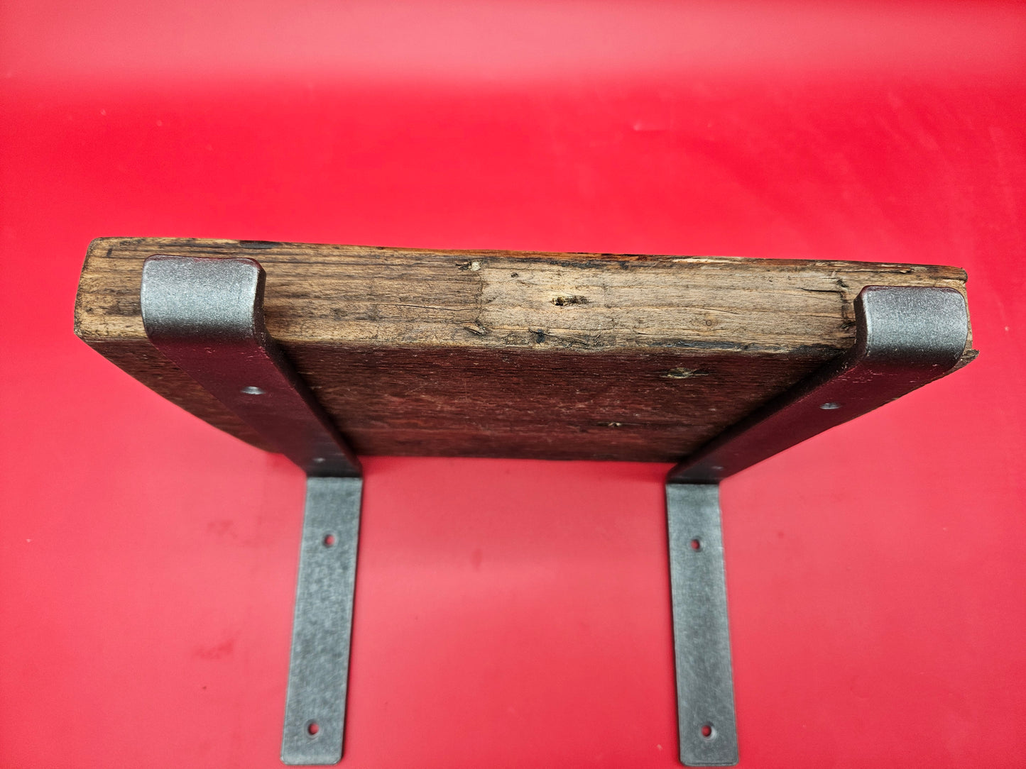 Hand forged bracket, soft industrial look