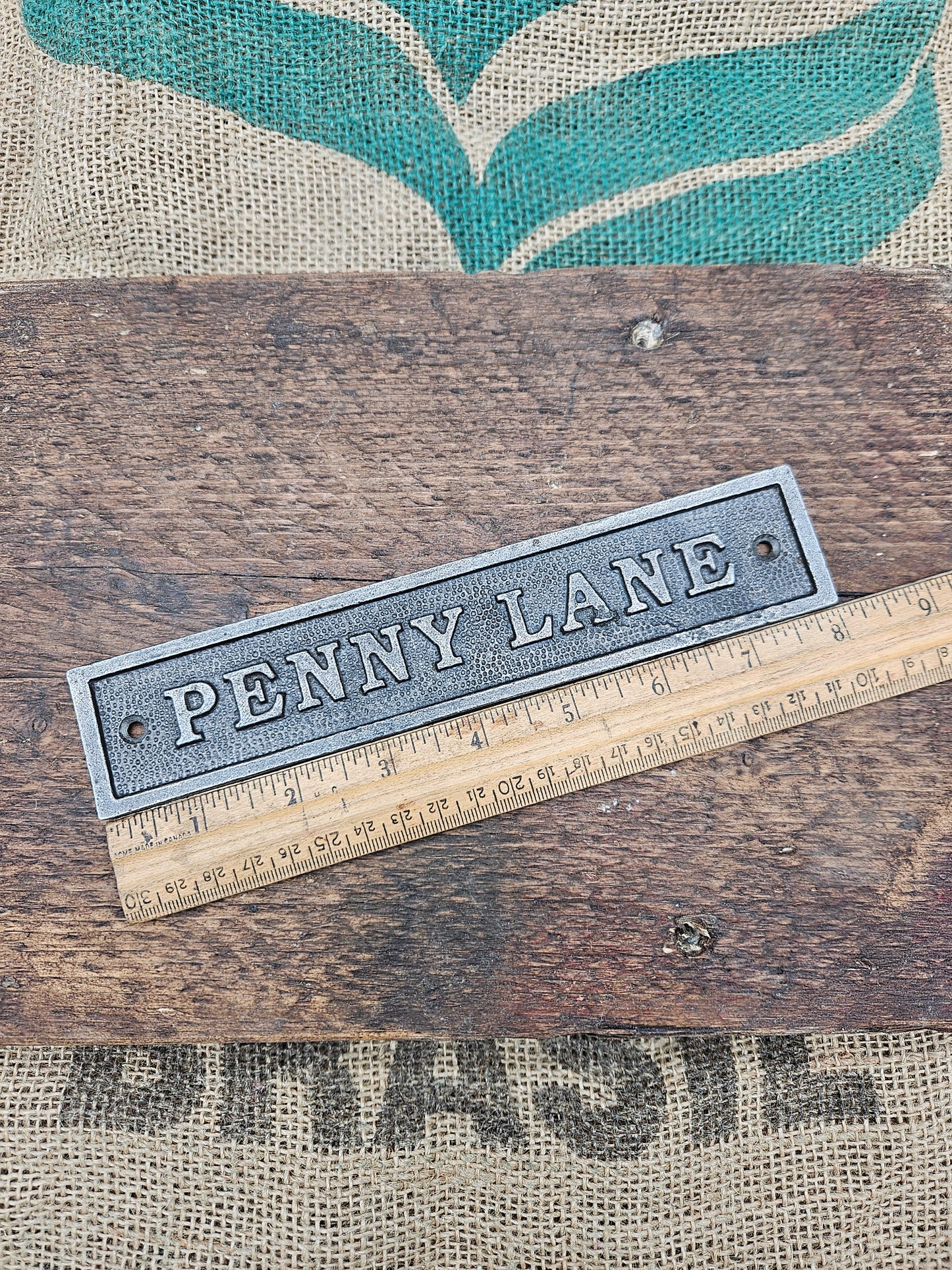 Penny Lane - Cast Iron Plaque