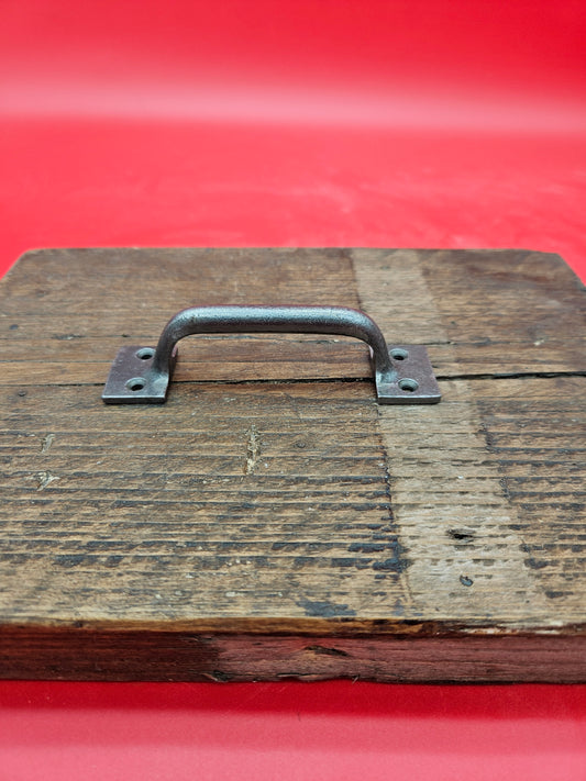 Sash Handle Square End Cast Antique Iron 125mm