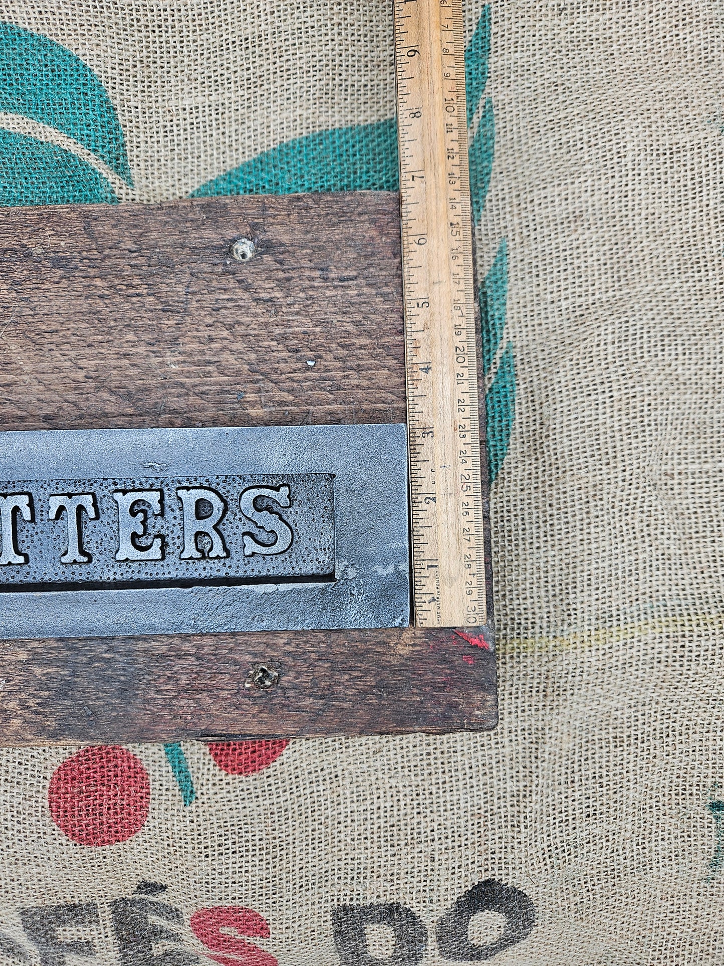 Letter Box Plate - Antique Iron - 2 Sizes- inner back plate sold seperately