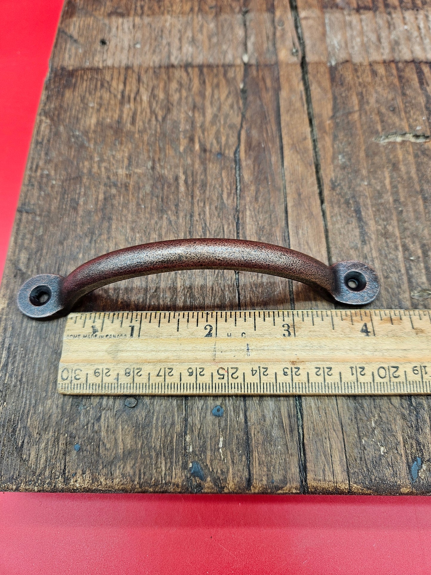 Bow Handle Penny End 5" Solid brass, chrome, antique iron, antique copper or black finishes