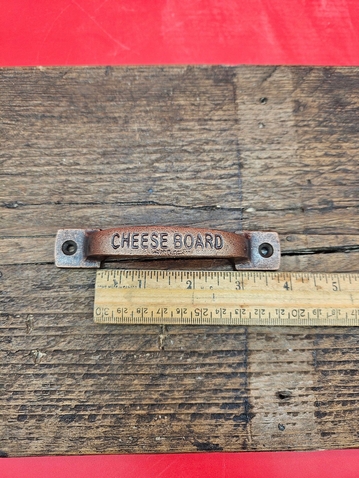 Cheese Board Handle - Antique Copper