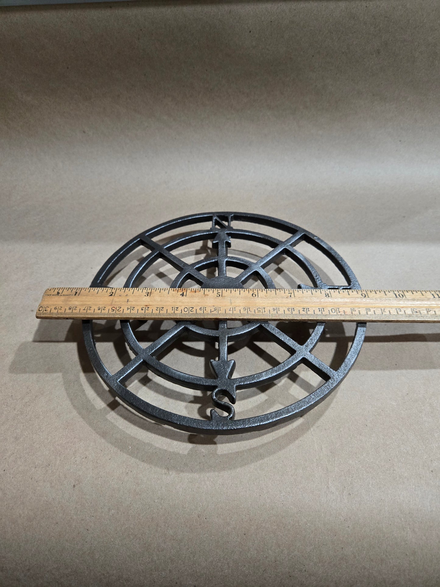 Trivet Pot Stand / Circular Compass - 8 inches wide by 2 inches high