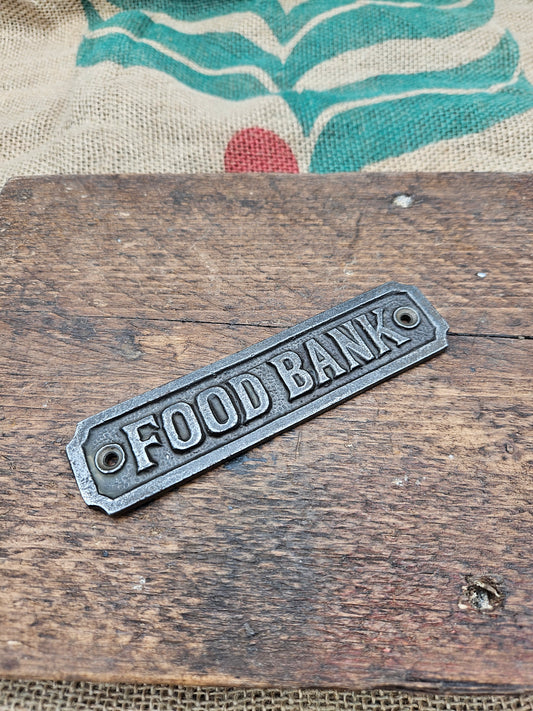 Food Bank Flat Antique Iron 120mm x 120mm