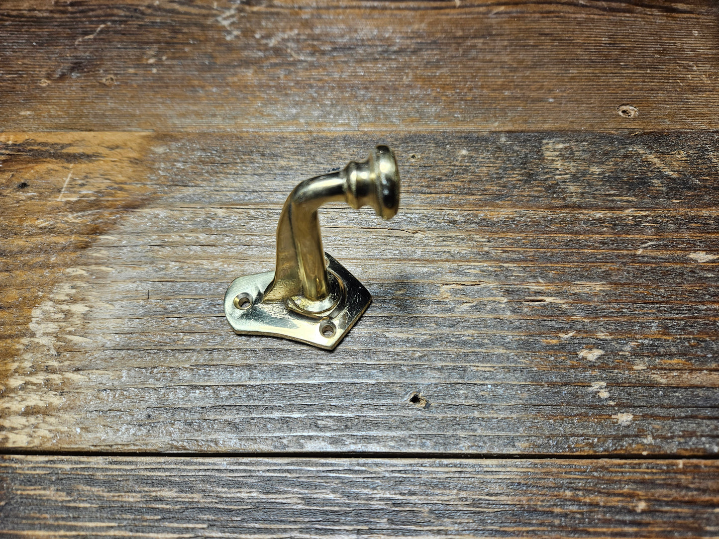 Larder Hook - Antique Iron and Solid Brass Finishes