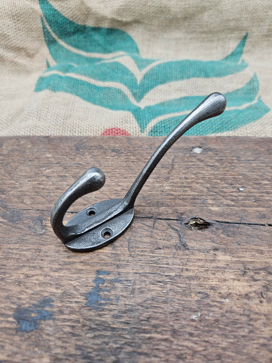 Victorian Hat & Coat Hook - 2 hole - 8 Finishes
