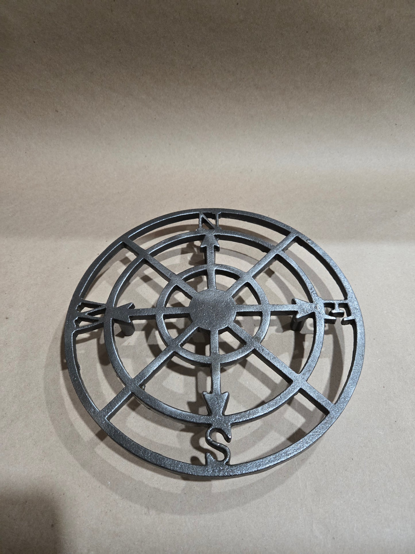 Trivet Pot Stand / Circular Compass - 8 inches wide by 2 inches high