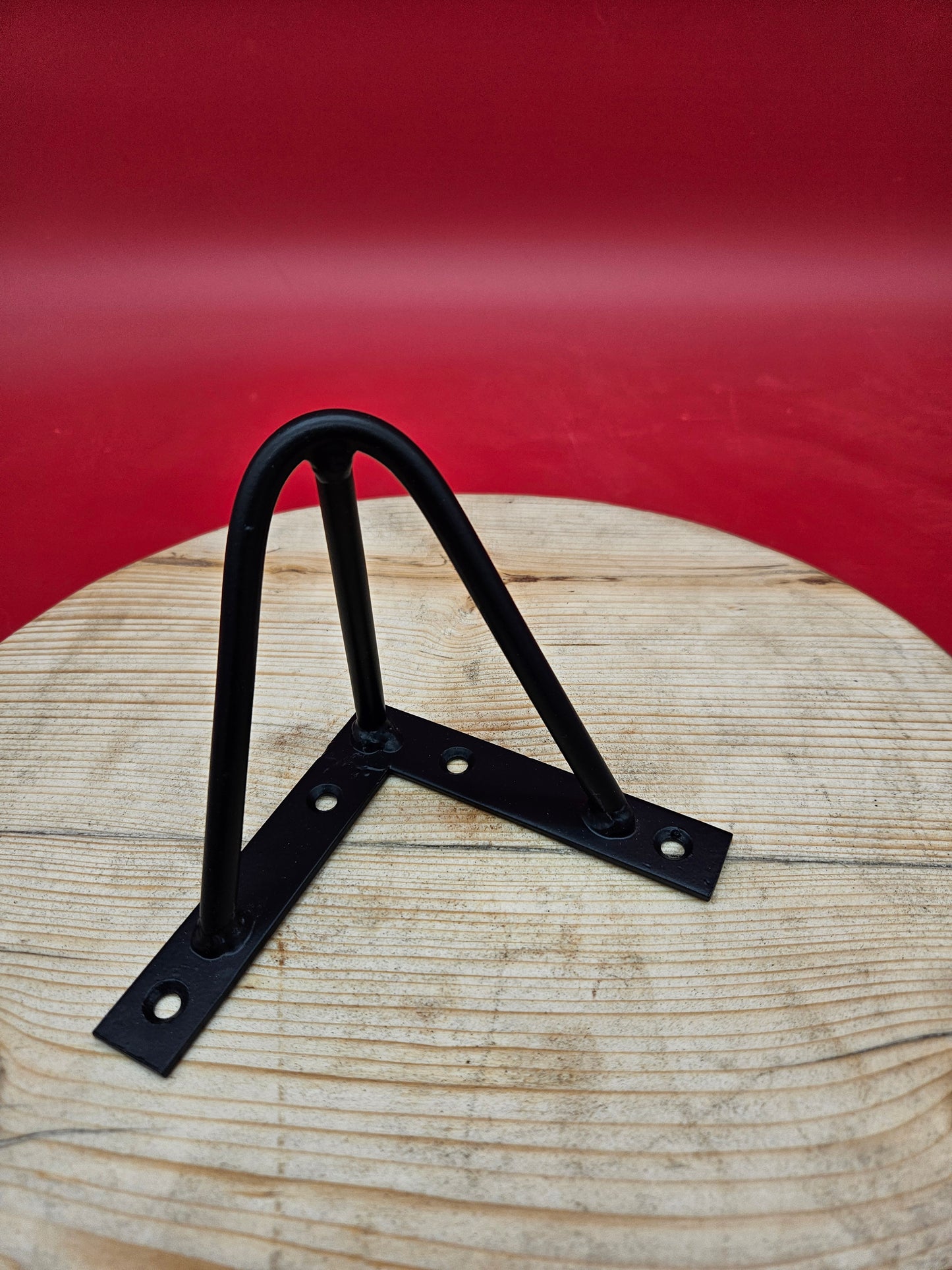 Hairpin Leg Furniture Support 4" Black - 3 Prong
