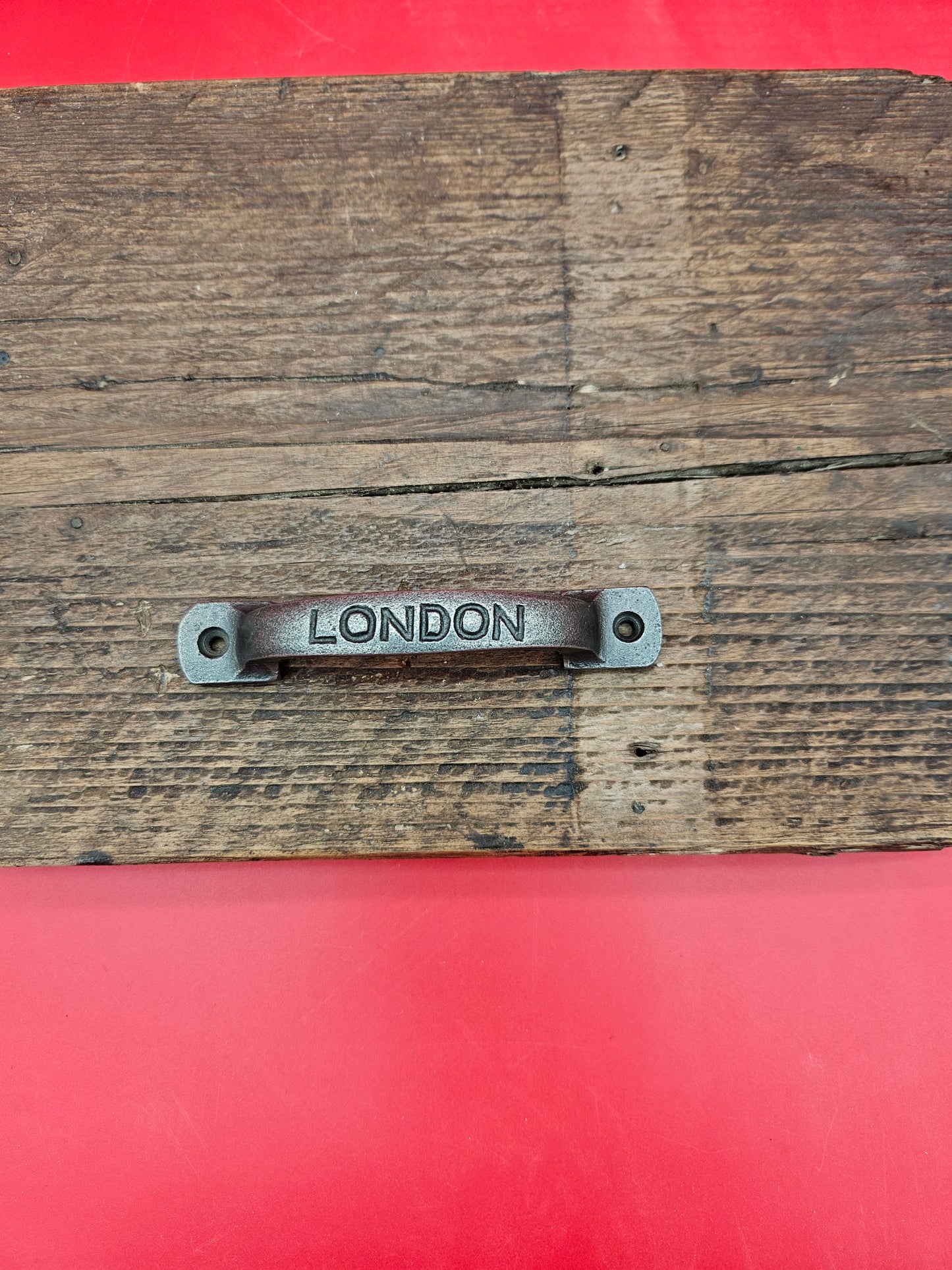 Square D Handle 5" Antique Iron  - London Horizontal/Vertical