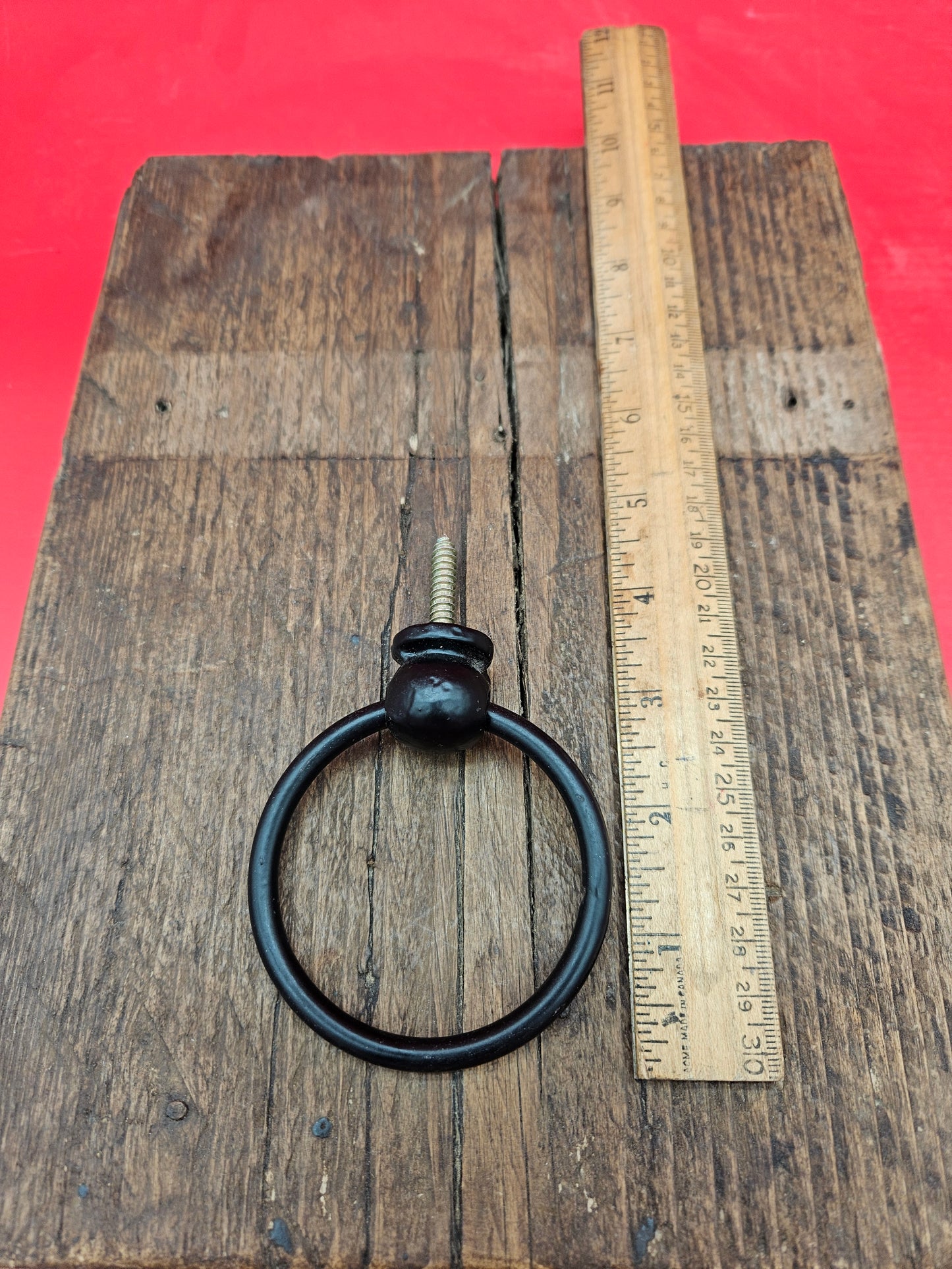 Ring Pull Handle 3" Satin Black