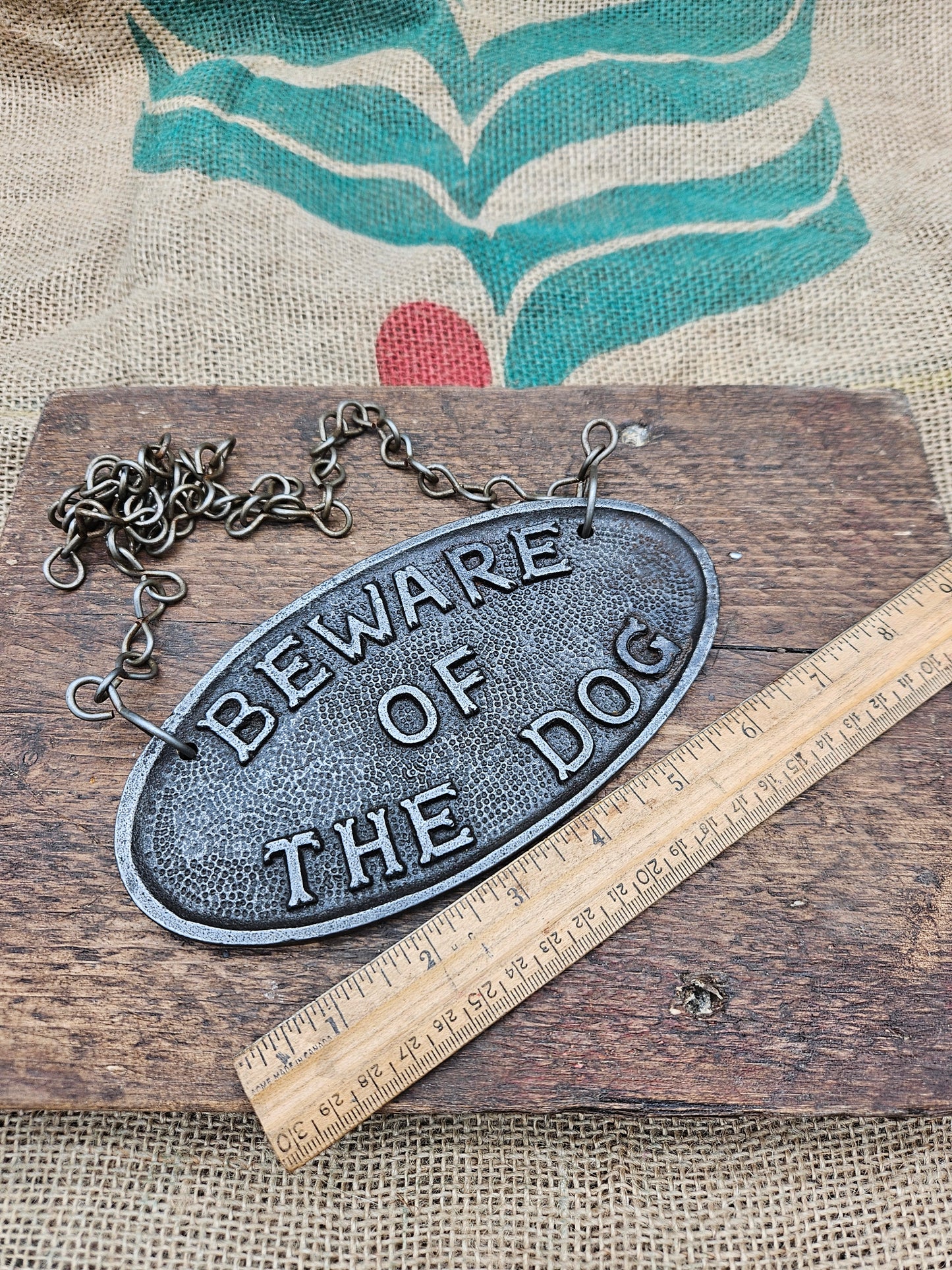 Beware of the Dog Plaque - with or without a chain