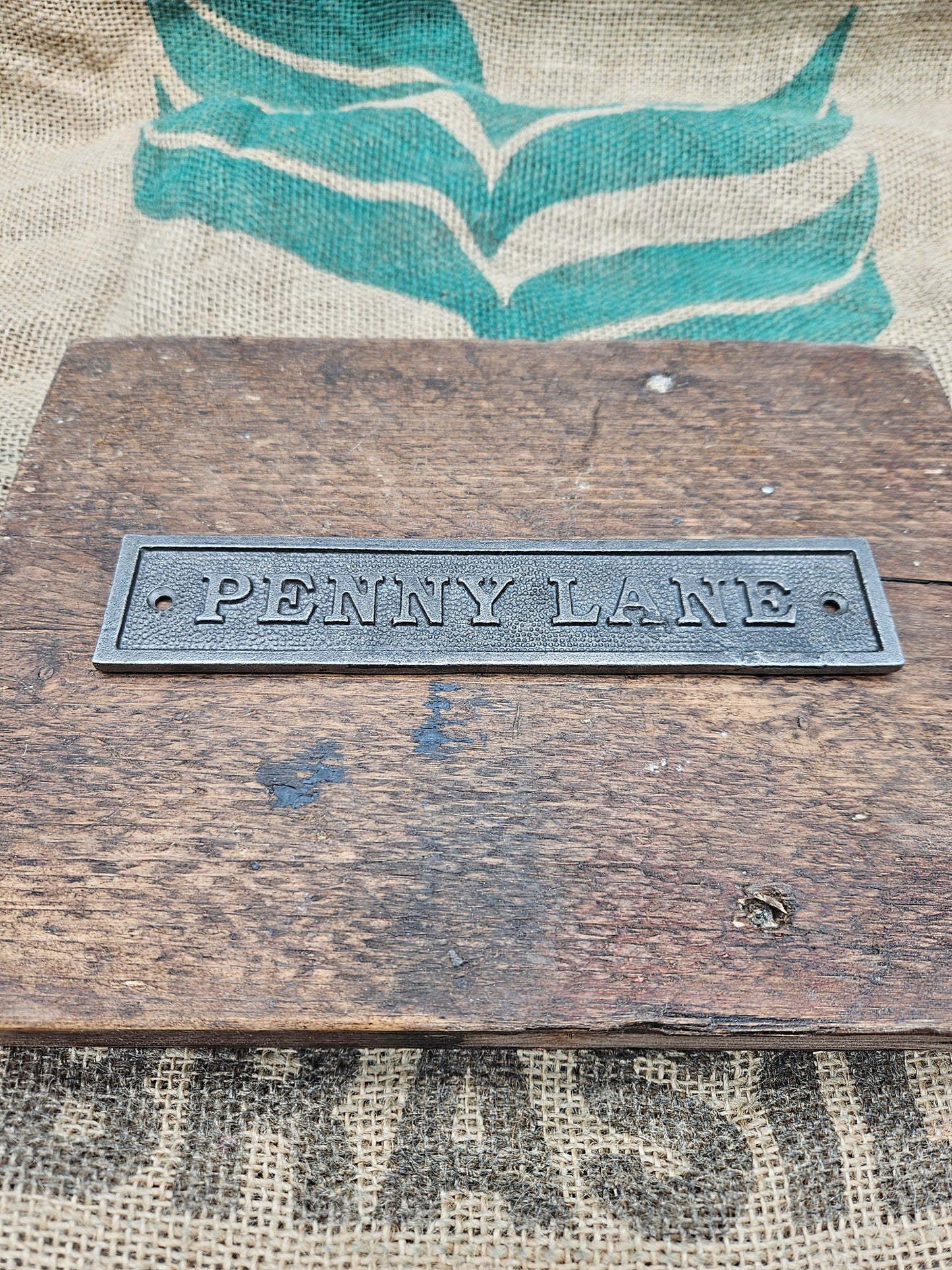 Penny Lane - Cast Iron Plaque