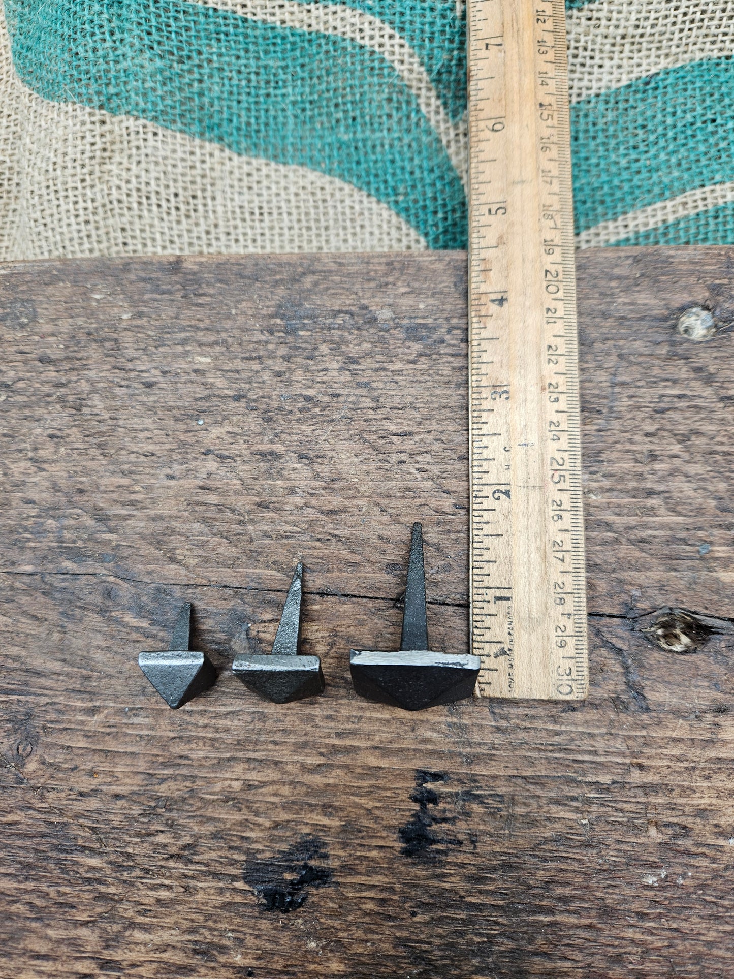 Square Pyramid Stud with Spike - 3 Sizes