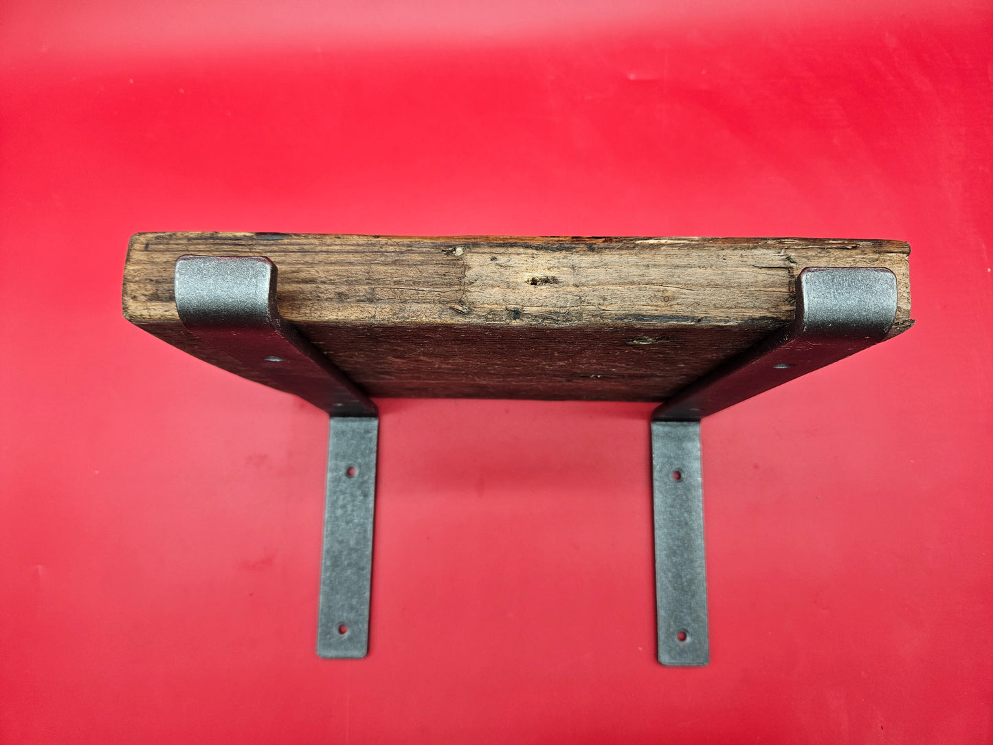 Hand forged bracket, soft industrial look