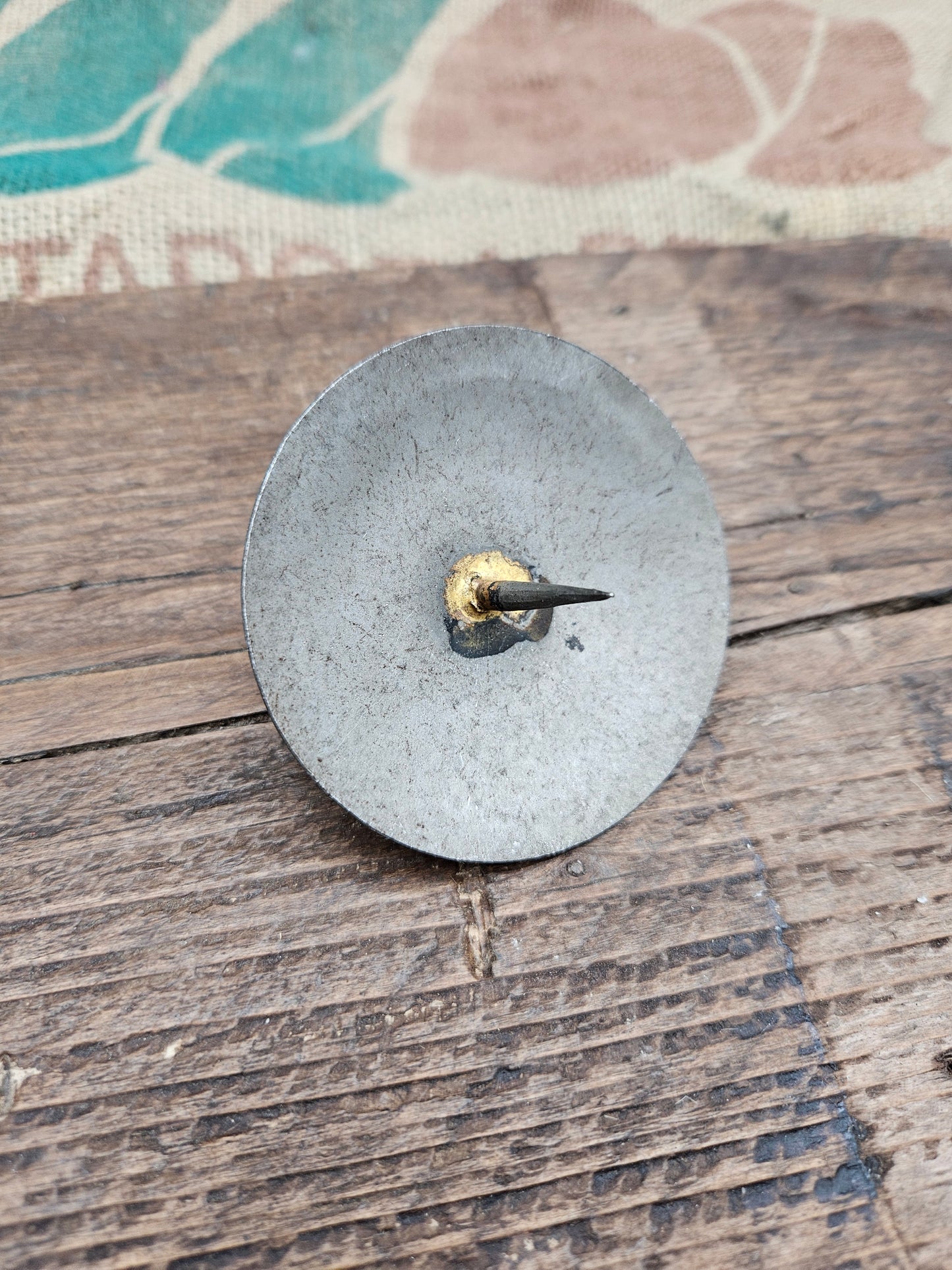 Candle Base Holder - 3" Screw-In Pressed Steel