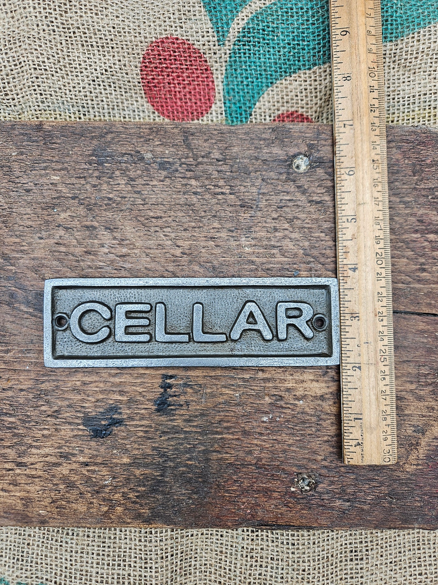 Cellar Plaque