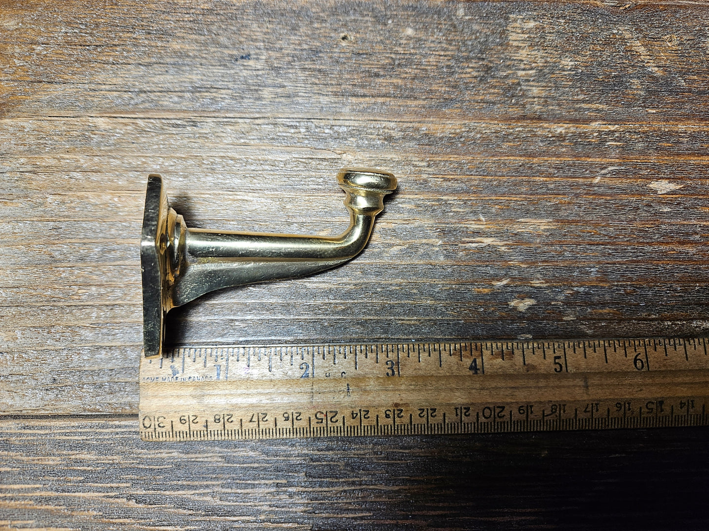 Larder Hook - Antique Iron and Solid Brass Finishes