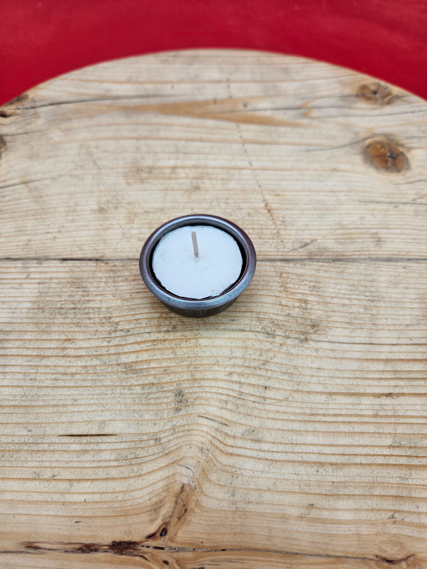 Tea Light Candle Holder - Pressed Steel