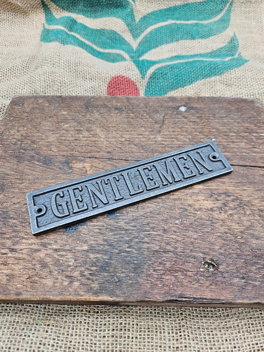 Gentlemen Plaque