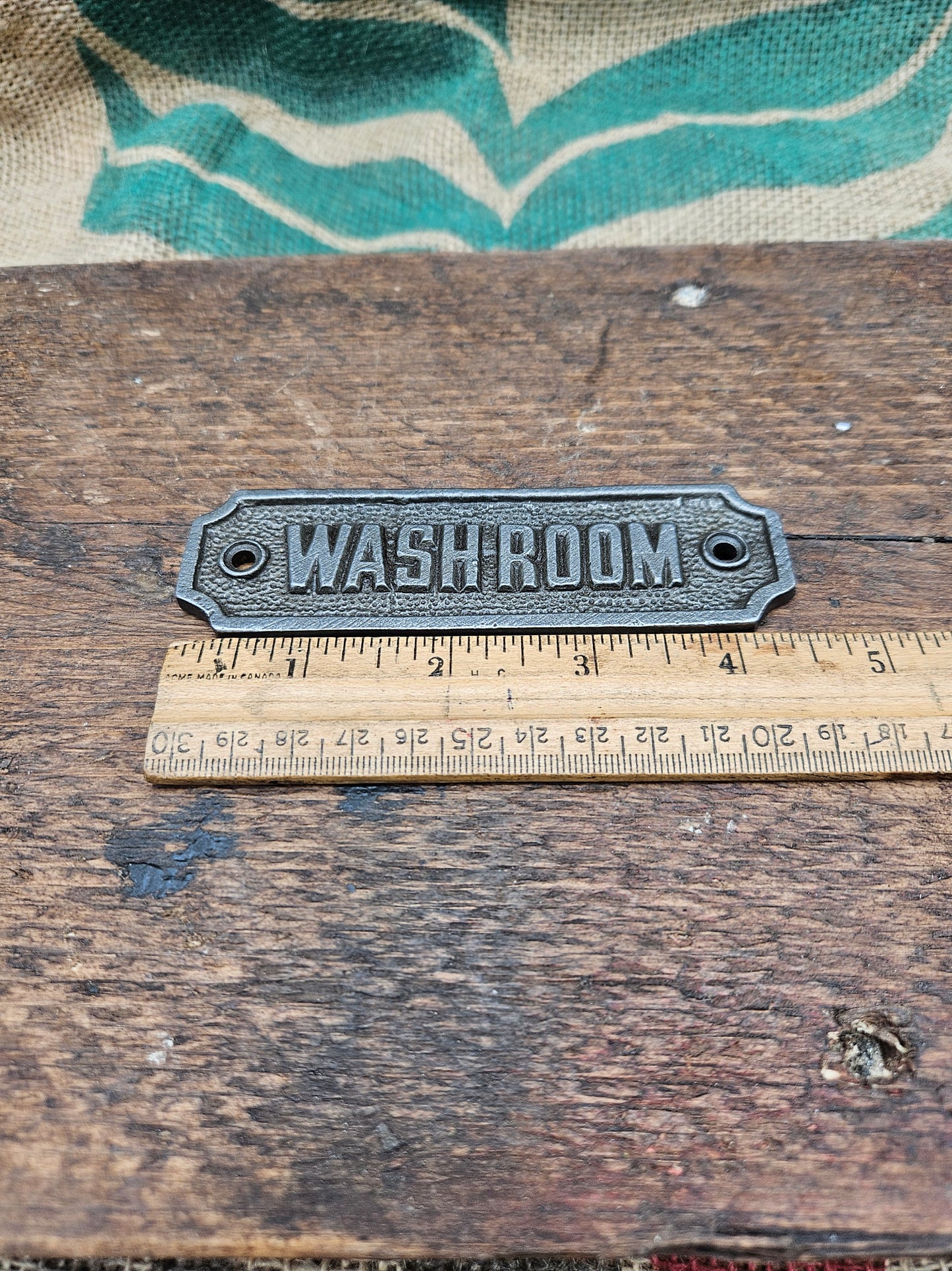 Washroom Plaque