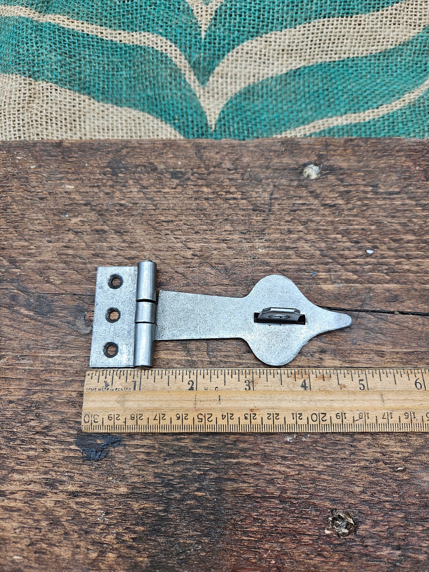 Hasp & Staple - Cast Antique Iron, Rusted Finish or Satin Epoxy