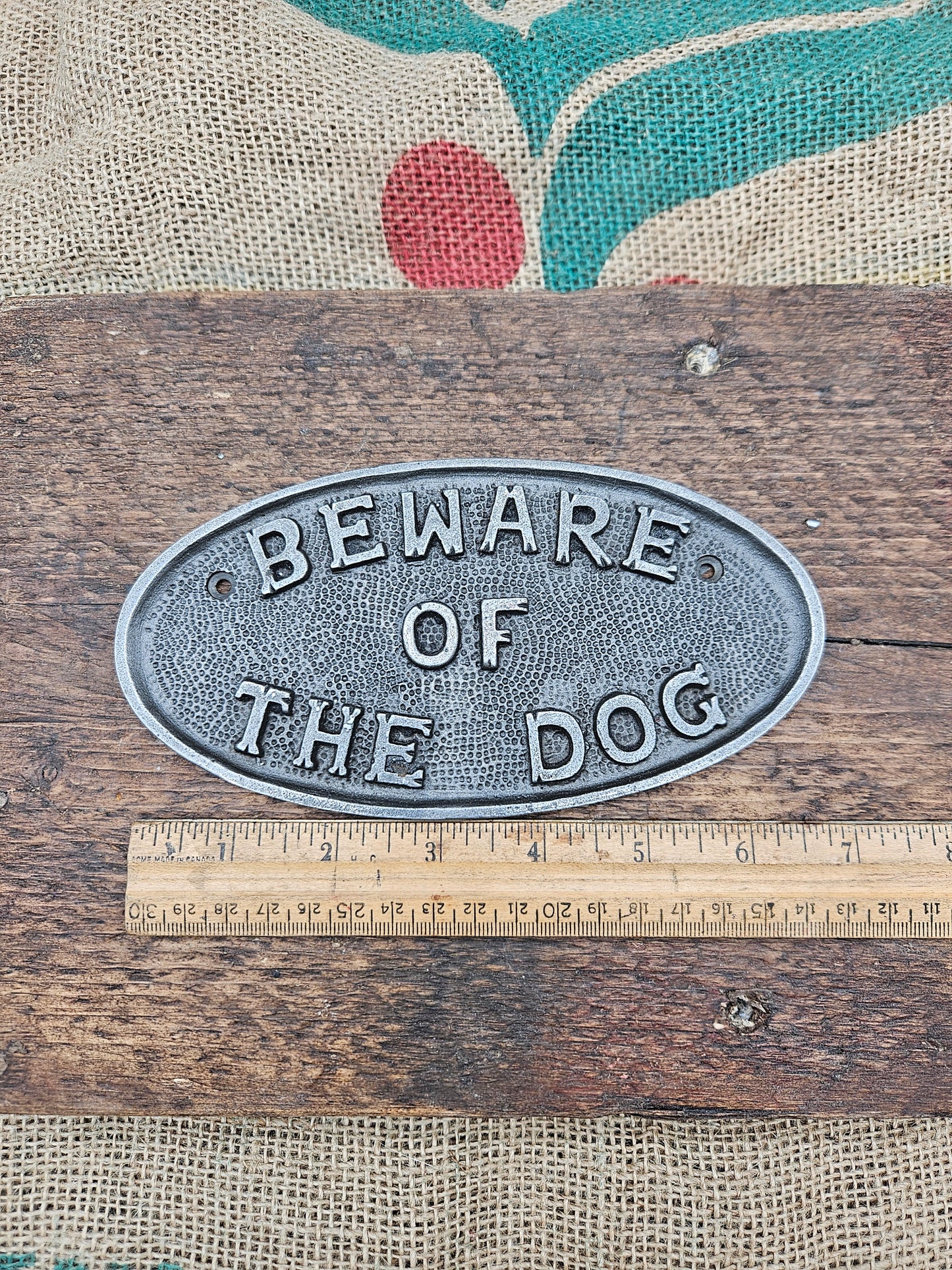 Beware of the Dog Plaque - with or without a chain