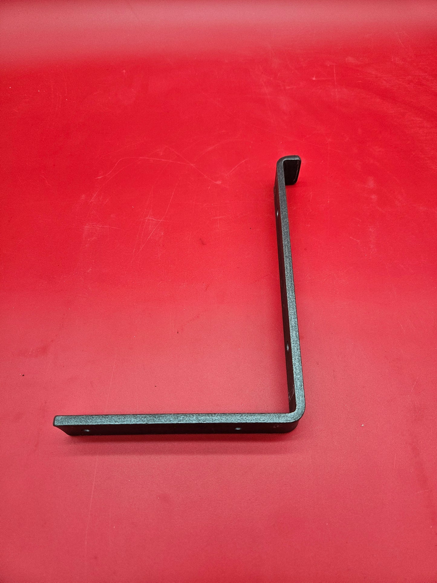 Hand forged bracket, soft industrial look
