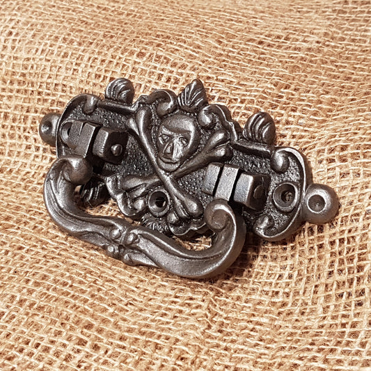 Skull and Bones Lifting Handle - Spearhead Collection - Drop & Lifting Handles - Drop Handles, Heavy Duty, Lifting Handles, Skull and Bones Design