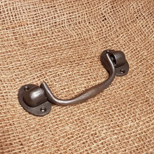 Oval plate  2 hole fix Lifting Handle - Spearhead Collection - Drop & Lifting Handles - Drop Handles, Handles, Hardware, Lifting Handles