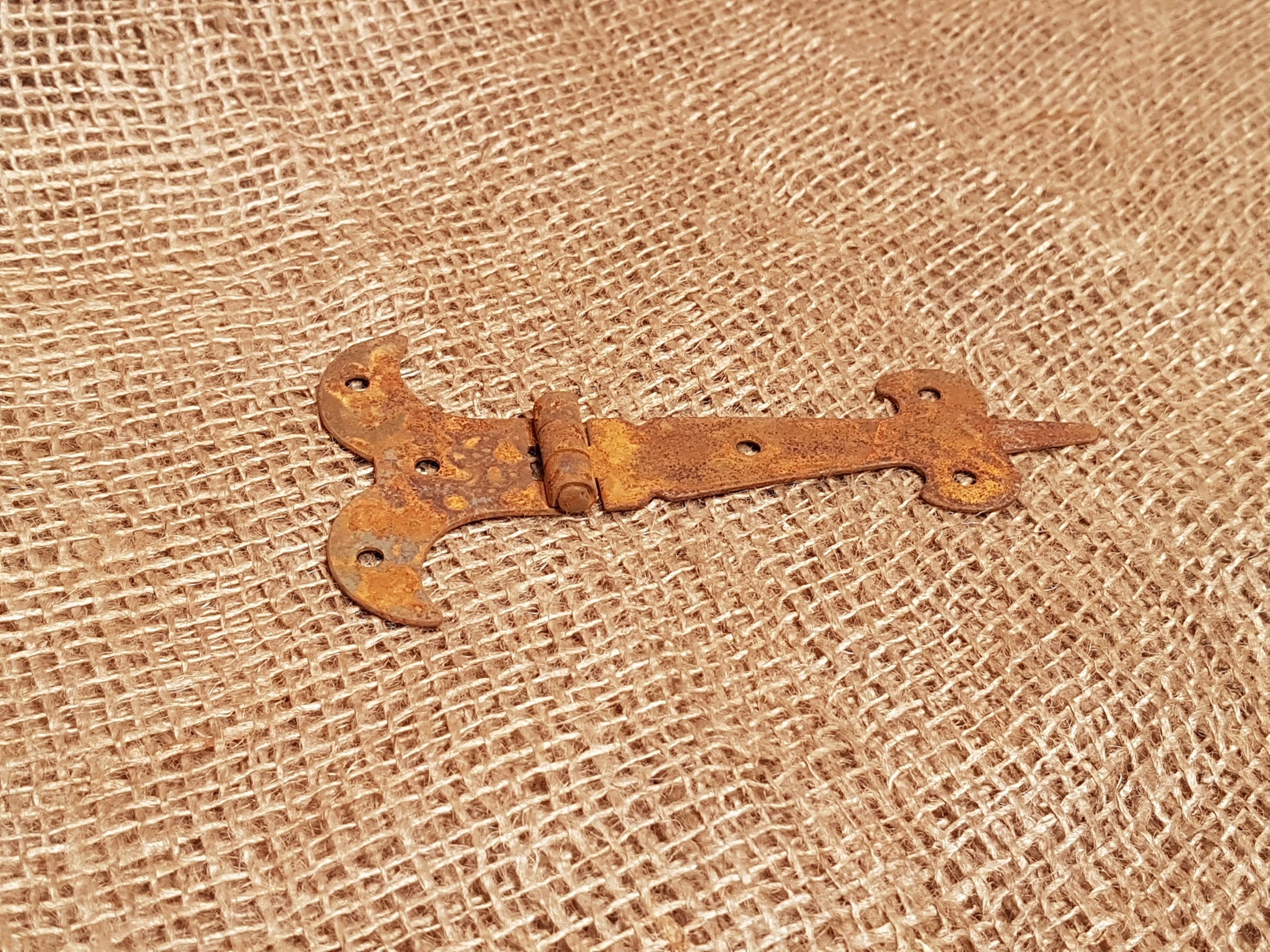 Fleur-De-Lys Hinge - 4" Rusted Finish - Spearhead Collection - Hinges - Door Hardware, Fleur De Lys, Hardware, Hinges, Millwork Hardware, Rusted Finish