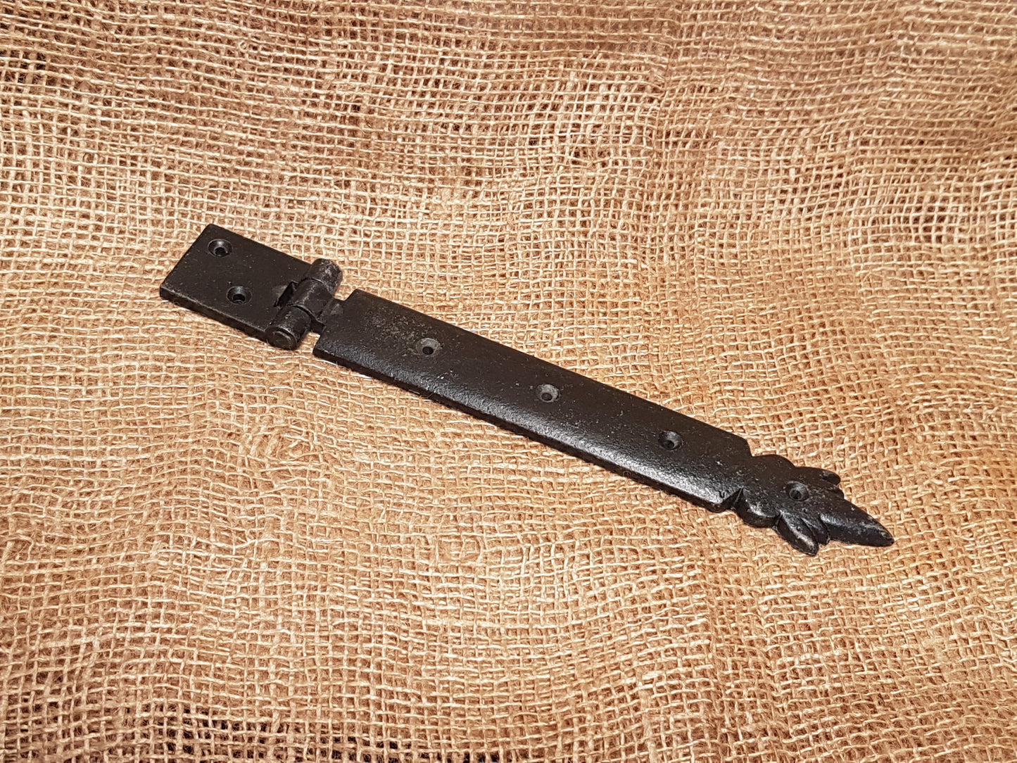 Kubek Strap Hinge - Silver Black Finish - Spearhead Collection - Hinges - Hardware, Hinges, Millwork Hardware, Silver Black Finish, Strap Hinges