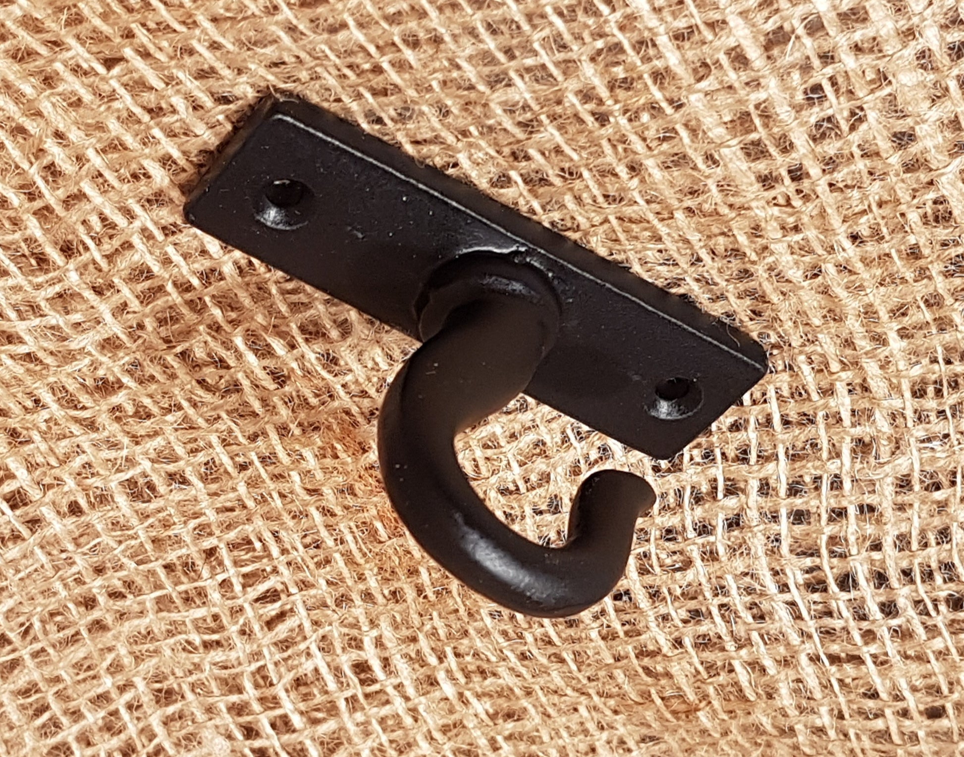 Ceiling Flange Hook - Square  plate 2" Black - Spearhead Collection - Lighting - Barn Restoration, Hardware, Hooks, Industrial hardware, Single Hooks