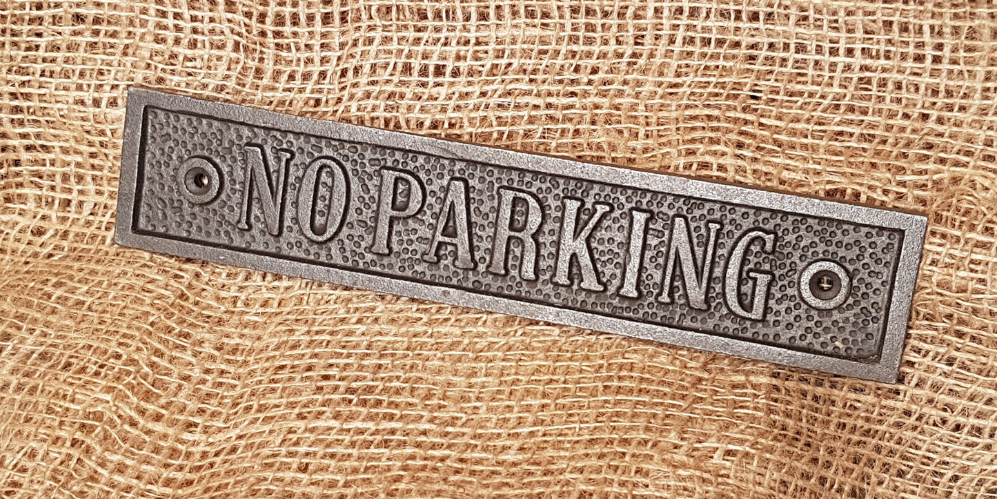No Parking - Spearhead Collection - Plaques and Signs - Exterior Decor, Home Decor, Office Decor, Plaques and Signs