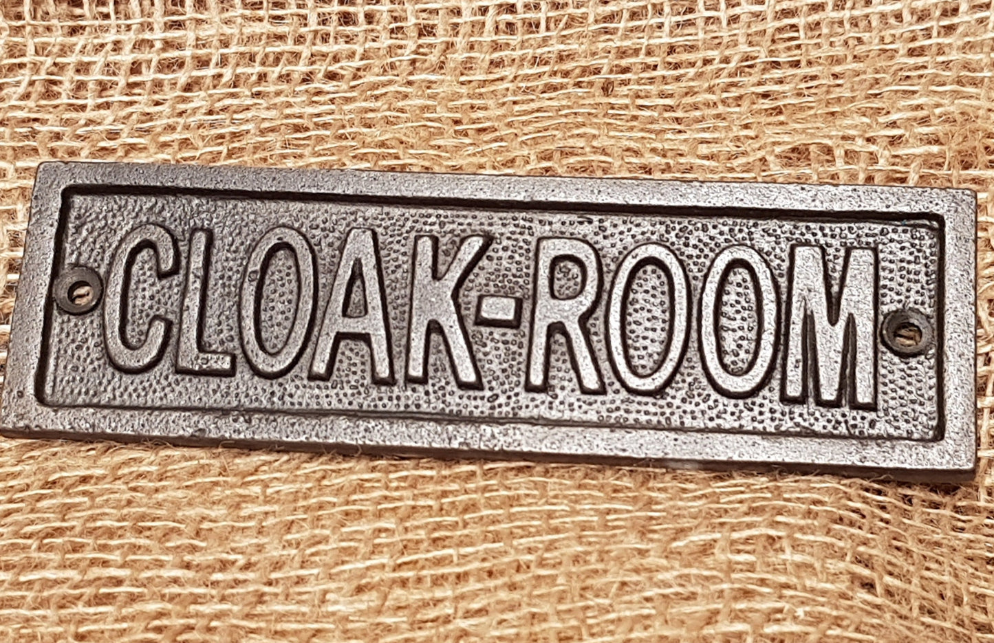 Cloak Room - Spearhead Collection - Plaques and Signs - Home Decor, Plaques and Signs