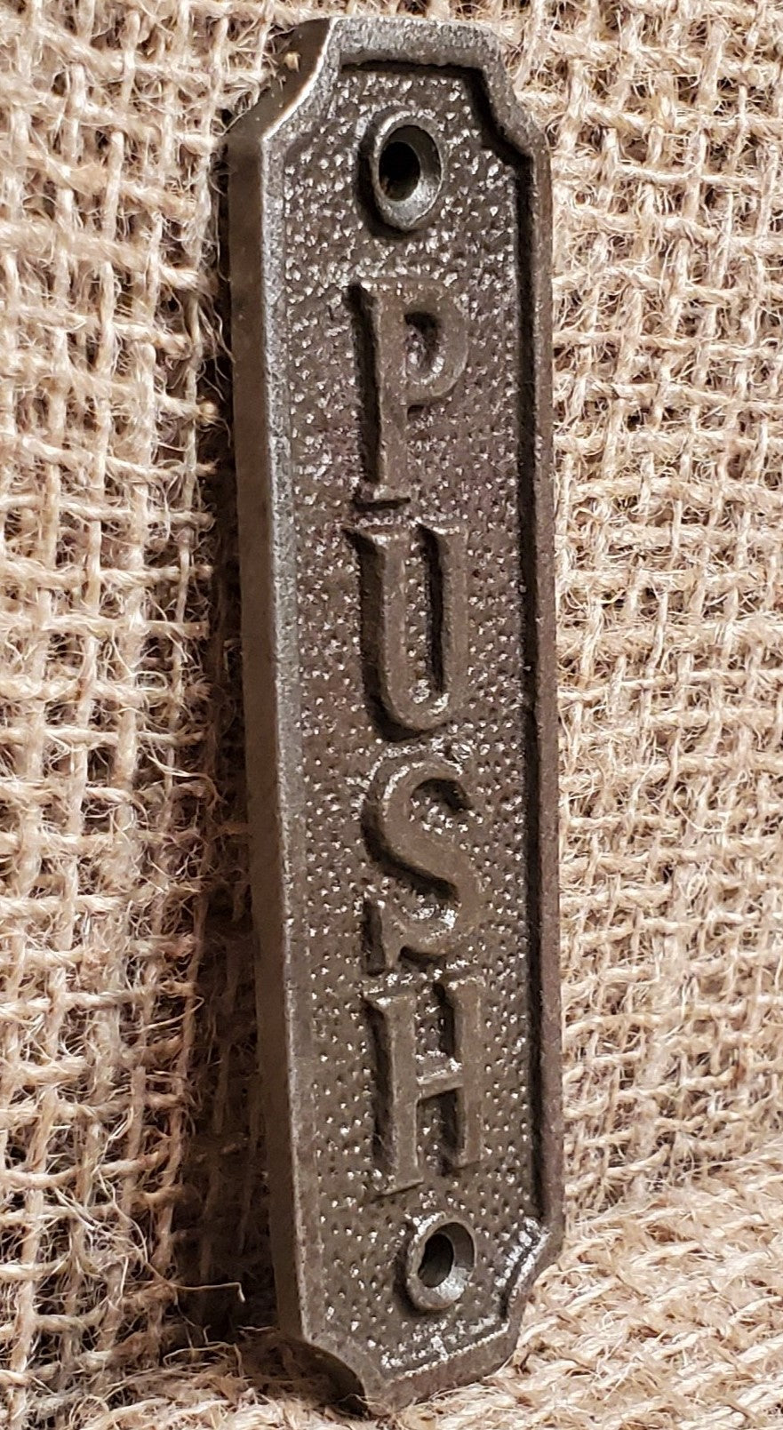 PUSH plaque (Push n Pull) - Spearhead Collection - Plaques and Signs - Home Decor, Office Decor, Plaques and Signs