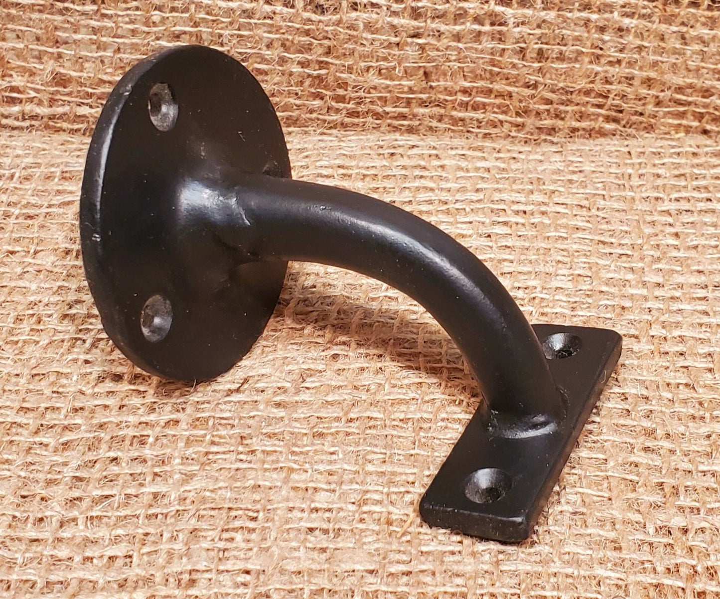 Hand Rail Bracket 3" Heavy Duty Black - Spearhead Collection -  - Barn Restoration, Brackets, Hardware, Home Decor, Misc. Brackets & Fittings, Supports