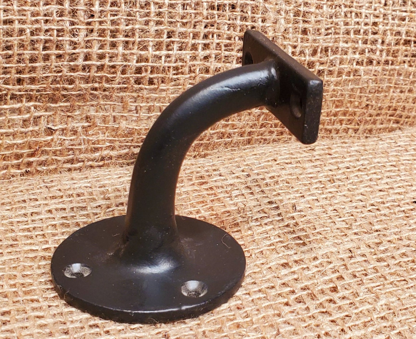 Hand Rail Bracket 3" Heavy Duty Black - Spearhead Collection -  - Barn Restoration, Brackets, Hardware, Home Decor, Misc. Brackets & Fittings, Supports