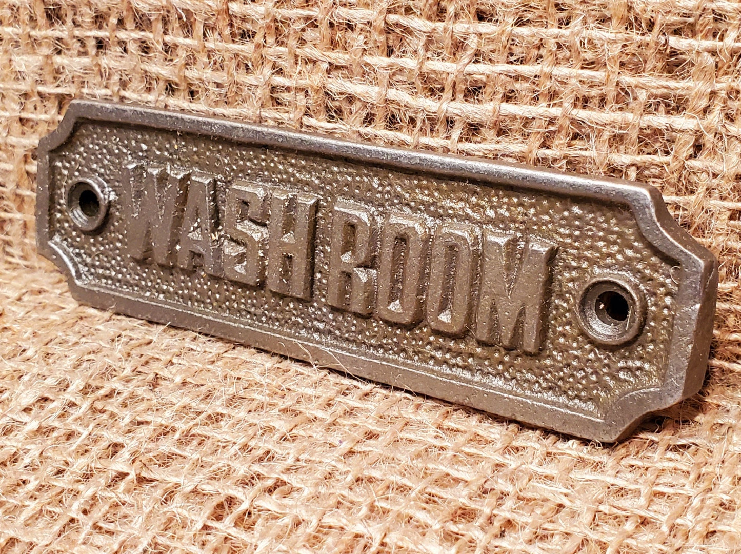 Washroom - Spearhead Collection - Plaques and Signs - Country Farmhouse, Home Decor, Plaques and Signs