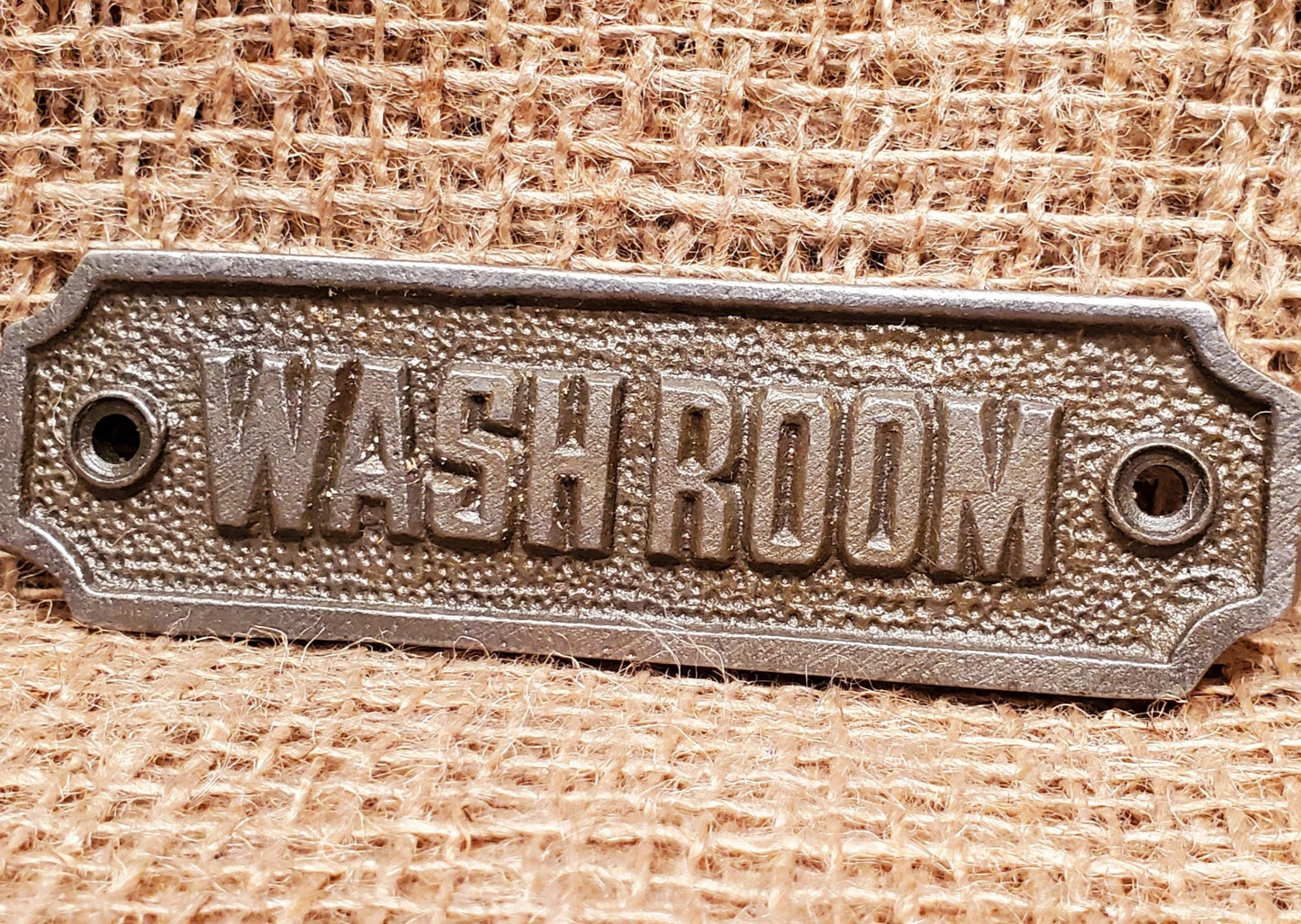 Washroom - Spearhead Collection - Plaques and Signs - Country Farmhouse, Home Decor, Plaques and Signs