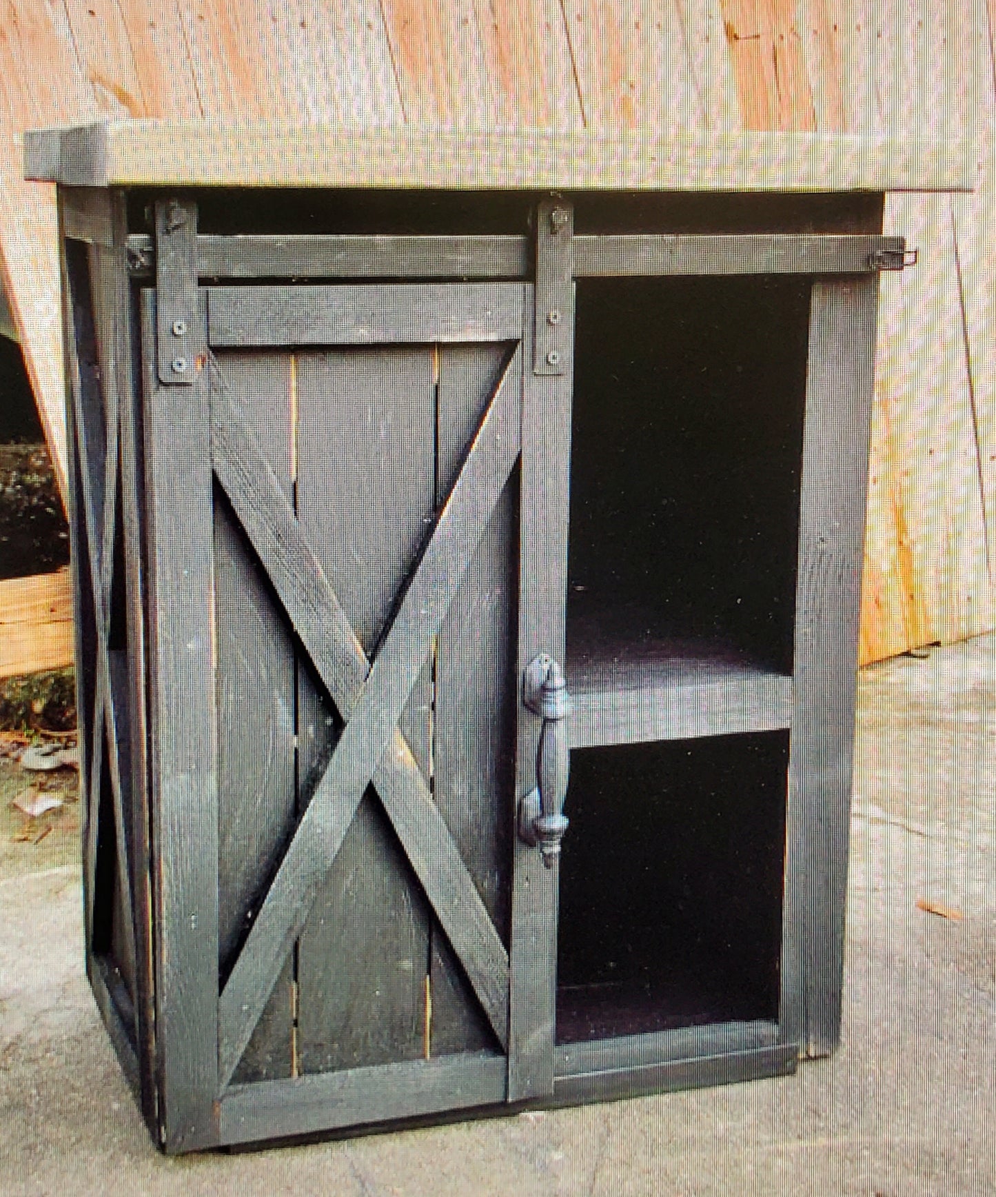 Sliding Door Hardware Kit - 4 ft. Top Rail - Spearhead Collection - Door & Gate Entryway Hardware - Barn Door Hardware, Barn Restoration, Door and Entry Way Accessories, Door Hardware, Hardwa
