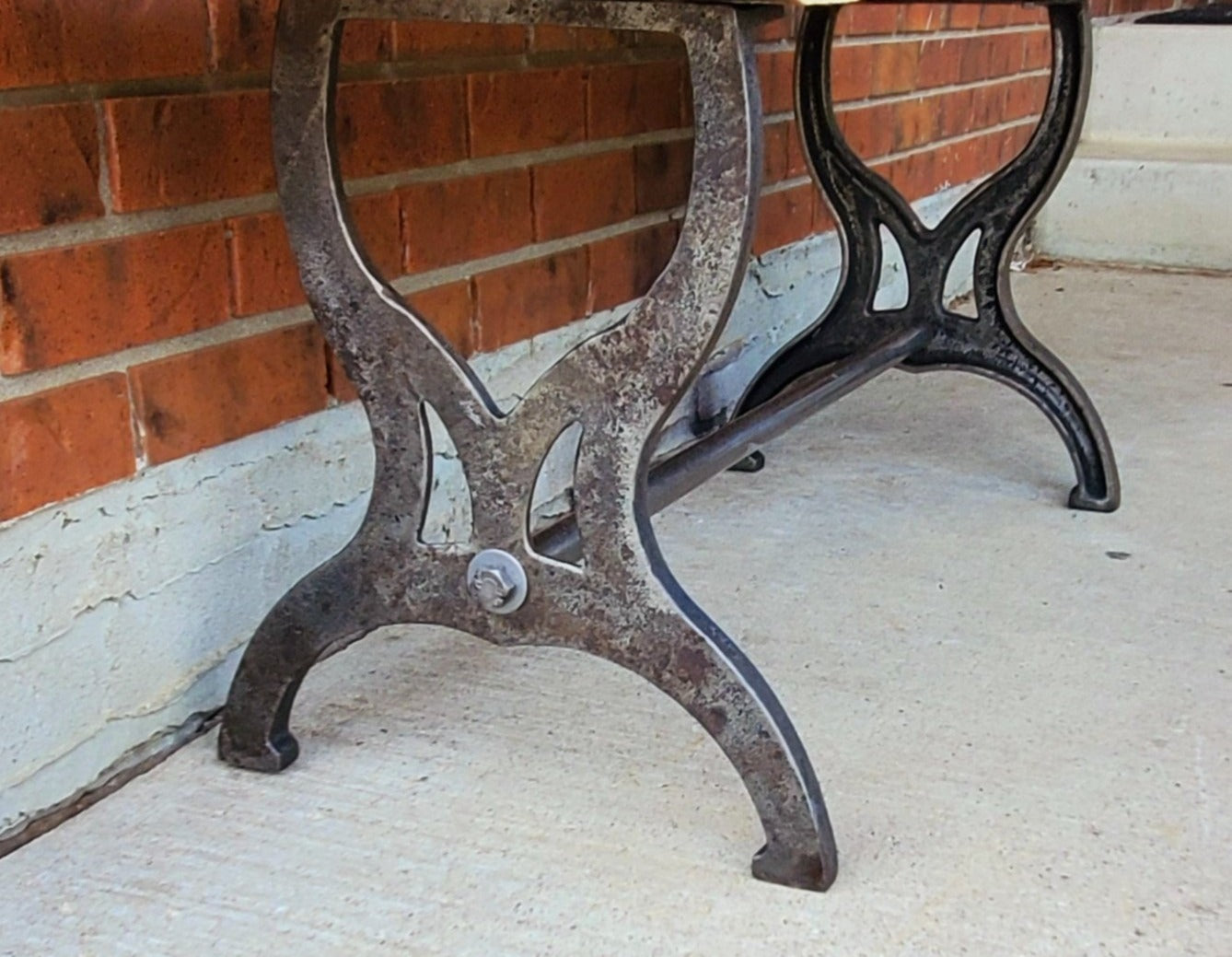 Hardwick - Antique Iron Coffee Table / Bench kit (No Top) - Spearhead Collection - Benches & Tables - Benches Stools & Tables