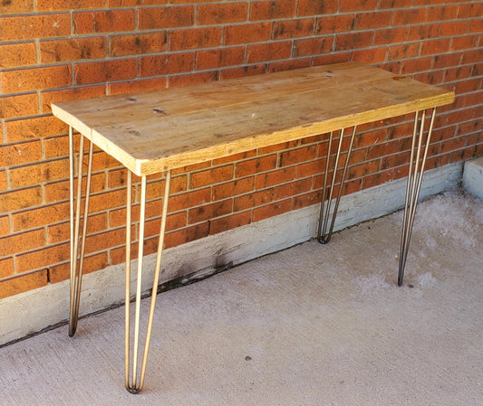 Vintage Hairpin Leg Desk / Table / Bench - Home Office / Schooling - Spearhead Collection - Benches & Tables - Barn Restoration, Benches Stools & Tables, Country Farmhouse, Hairpin Legs, Home