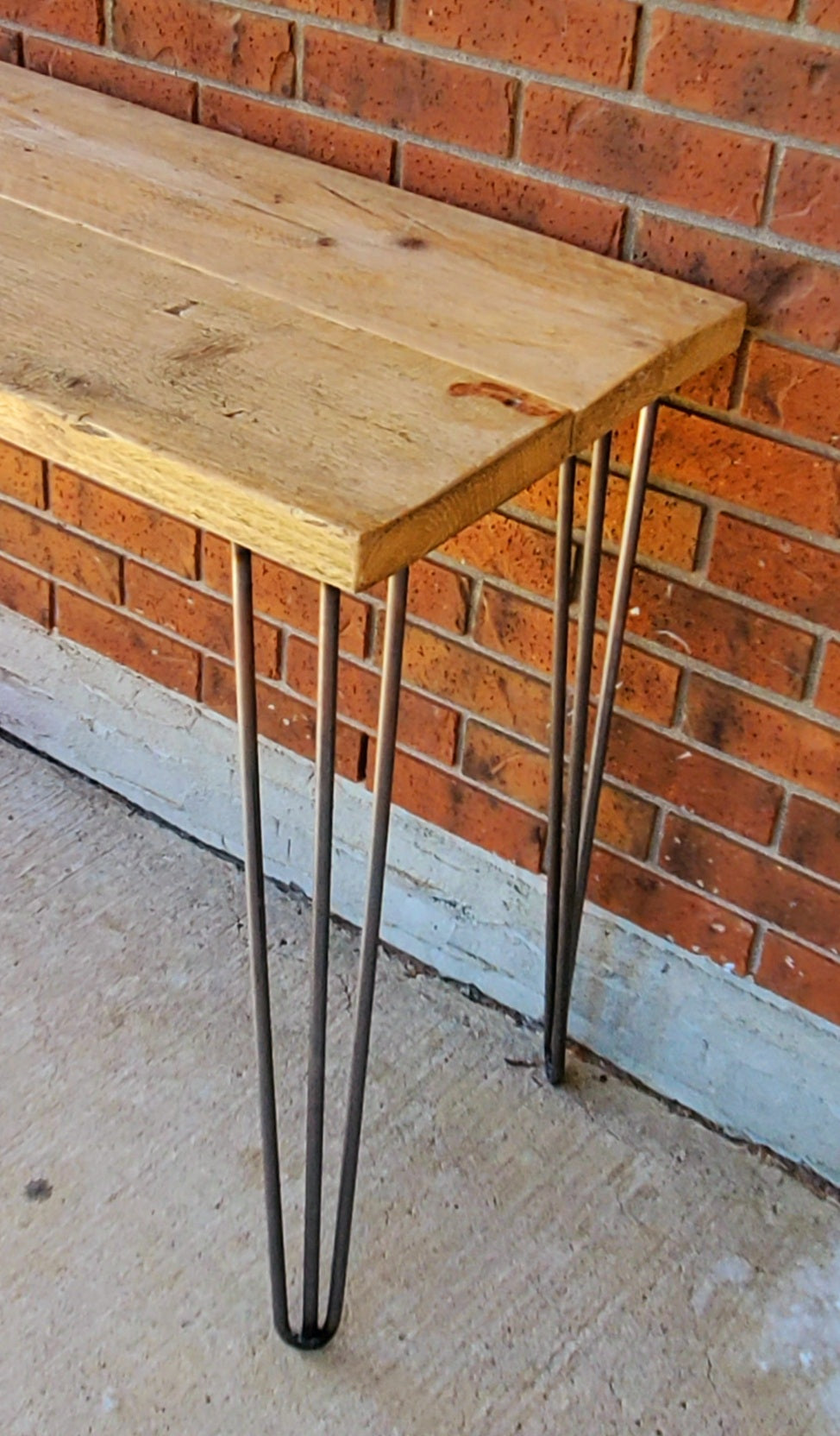 Vintage Hairpin Leg Desk / Table / Bench - Home Office / Schooling - Spearhead Collection - Benches & Tables - Barn Restoration, Benches Stools & Tables, Country Farmhouse, Hairpin Legs, Home