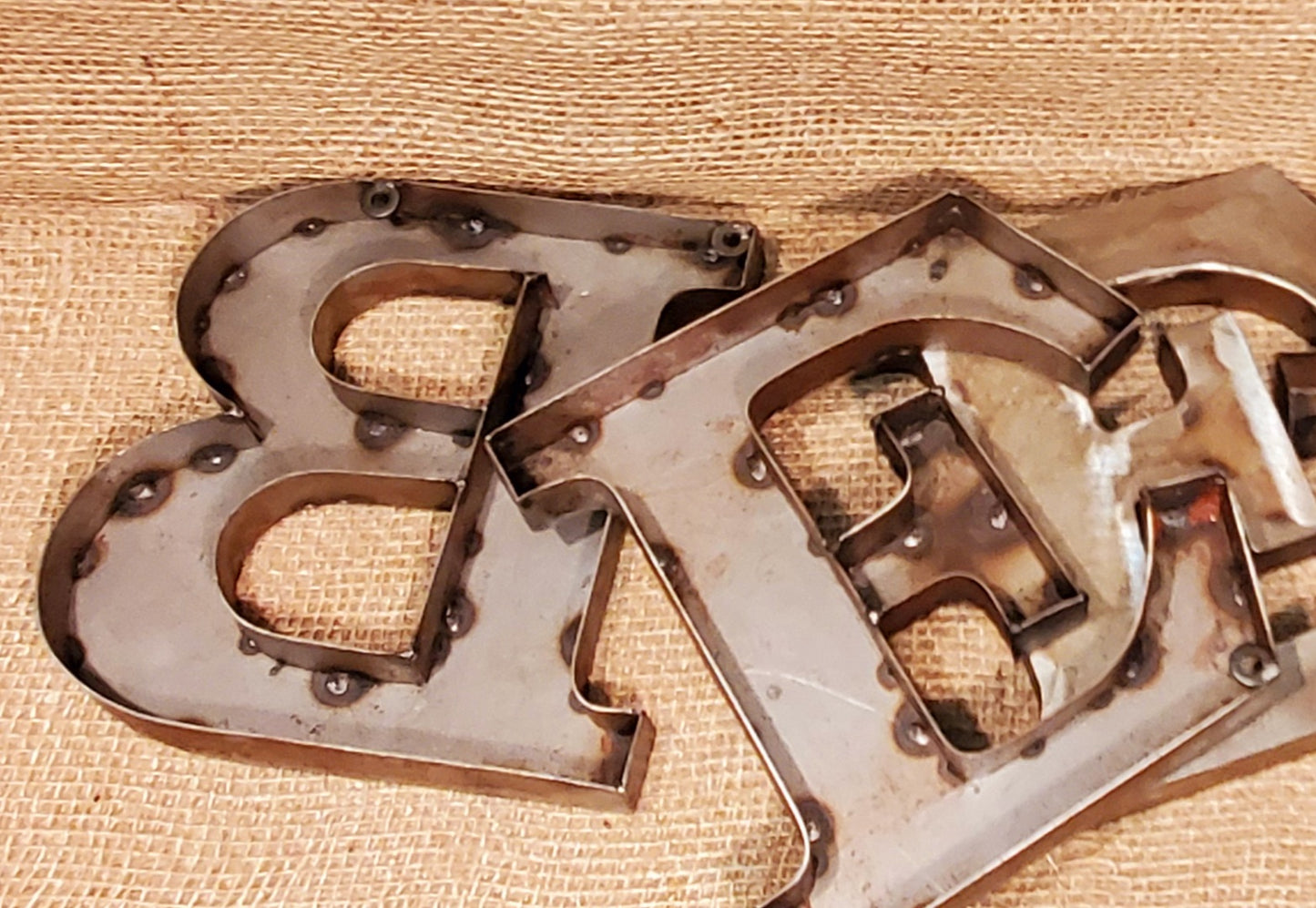 BEER - Antique Iron Aged metal Sign letters - Spearhead Collection - Plaques and Signs - Gift Ideas, Home Decor, Plaques and Signs