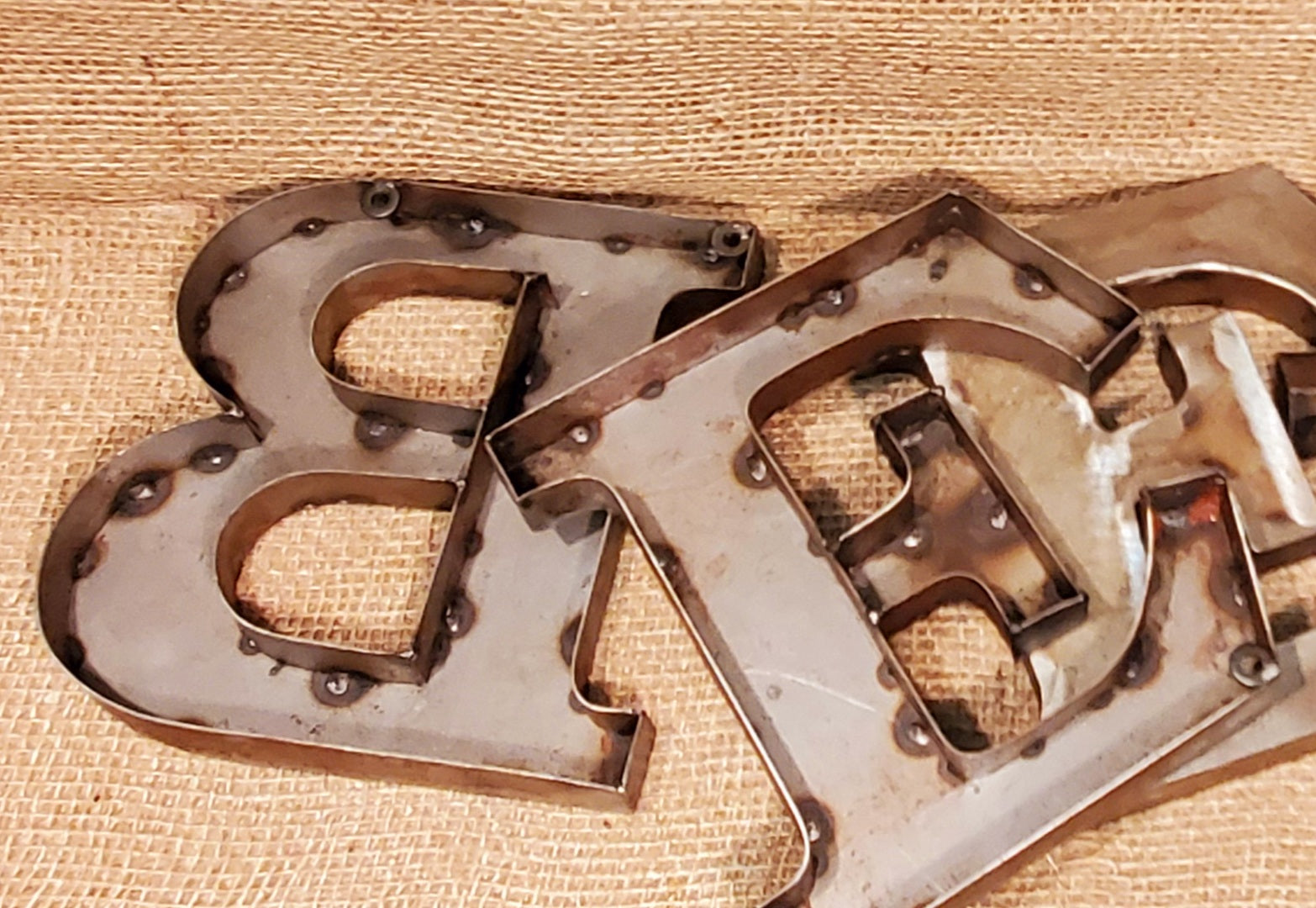 BEER - Antique Iron Aged metal Sign letters - Spearhead Collection - Plaques and Signs - Gift Ideas, Home Decor, Plaques and Signs