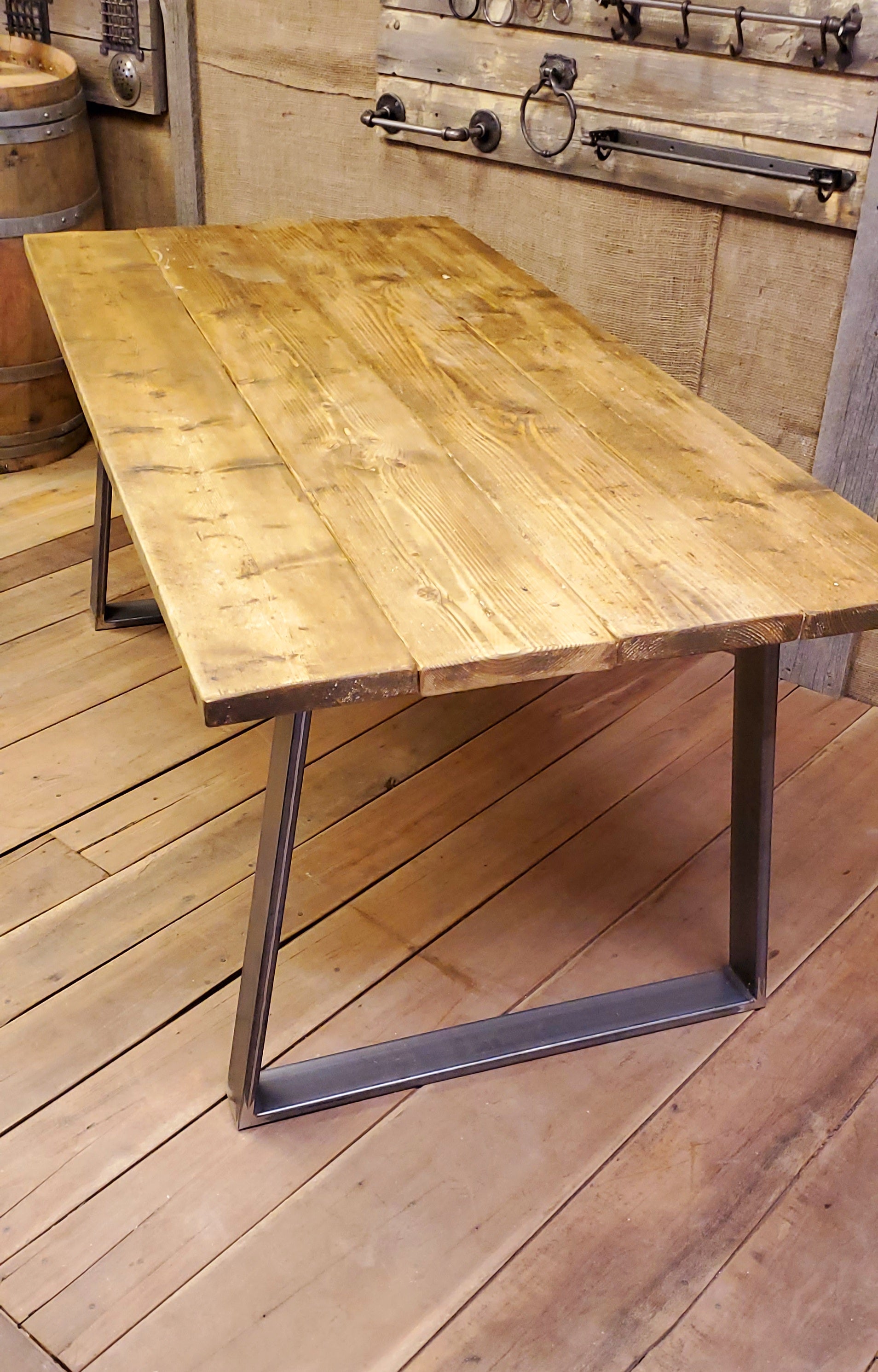 Trapezoid Table Frames  - (1 x Frame) - Spearhead Collection - Benches & Tables - Benches Stools & Tables, Industrial