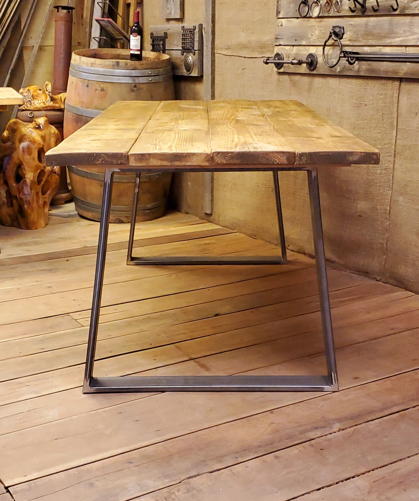Trapezoid Table Frames  - (1 x Frame) - Spearhead Collection - Benches & Tables - Benches Stools & Tables, Industrial