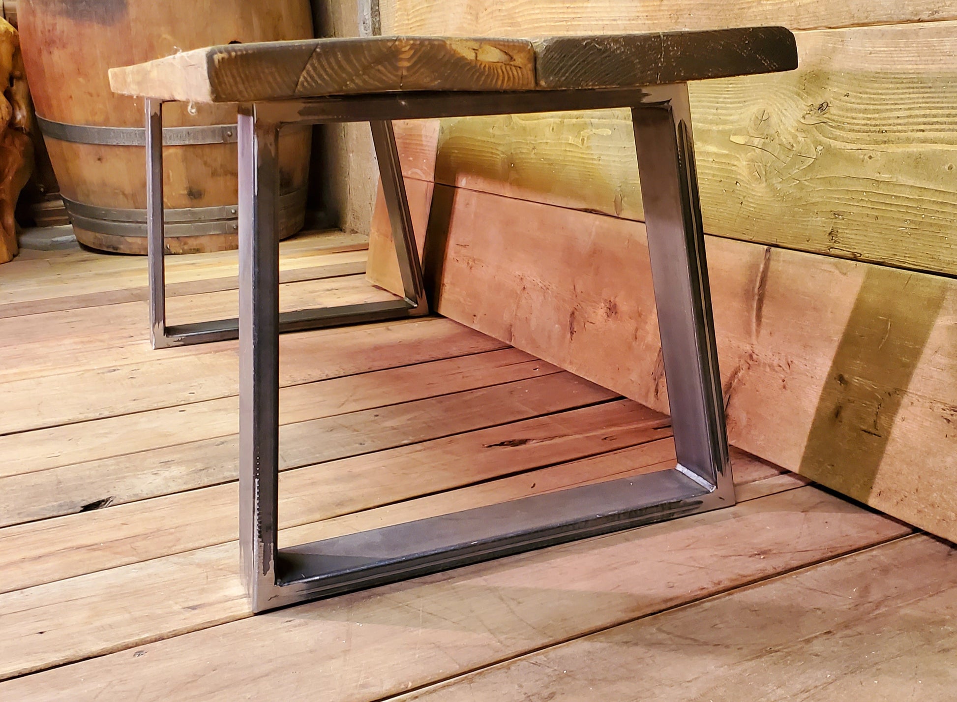 Trapezoid Table Frames  - (1 x Frame) - Spearhead Collection - Benches & Tables - Benches Stools & Tables, Industrial