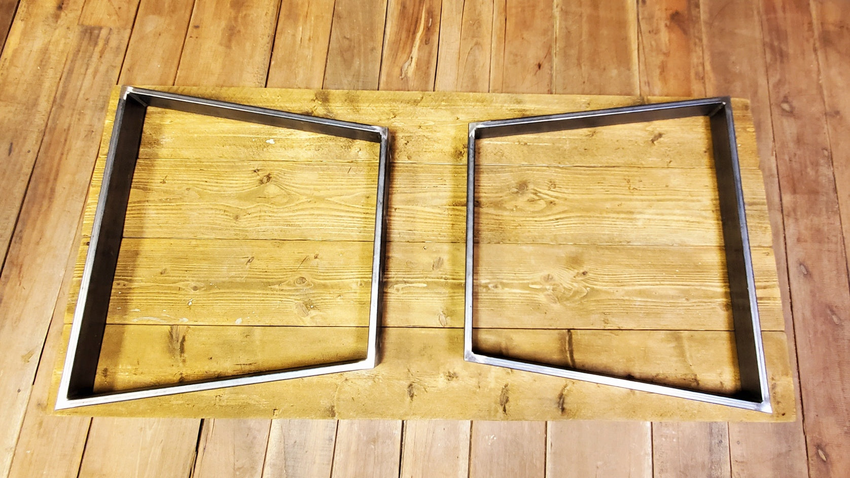 Trapezoid Table Frames  - (1 x Frame) - Spearhead Collection - Benches & Tables - Benches Stools & Tables, Industrial