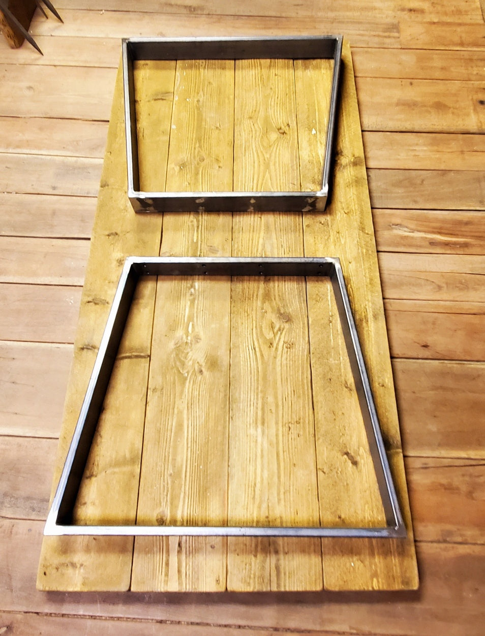 Trapezoid Table Frames  - (1 x Frame) - Spearhead Collection - Benches & Tables - Benches Stools & Tables, Industrial